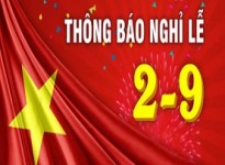 Thông báo lịch nghỉ lễ Quốc Khánh 2/9/2019