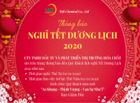 Thông báo nghỉ tết Dương Lịch 2020