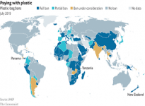 Ngày càng có nhiều quốc gia cấm túi nhựa
